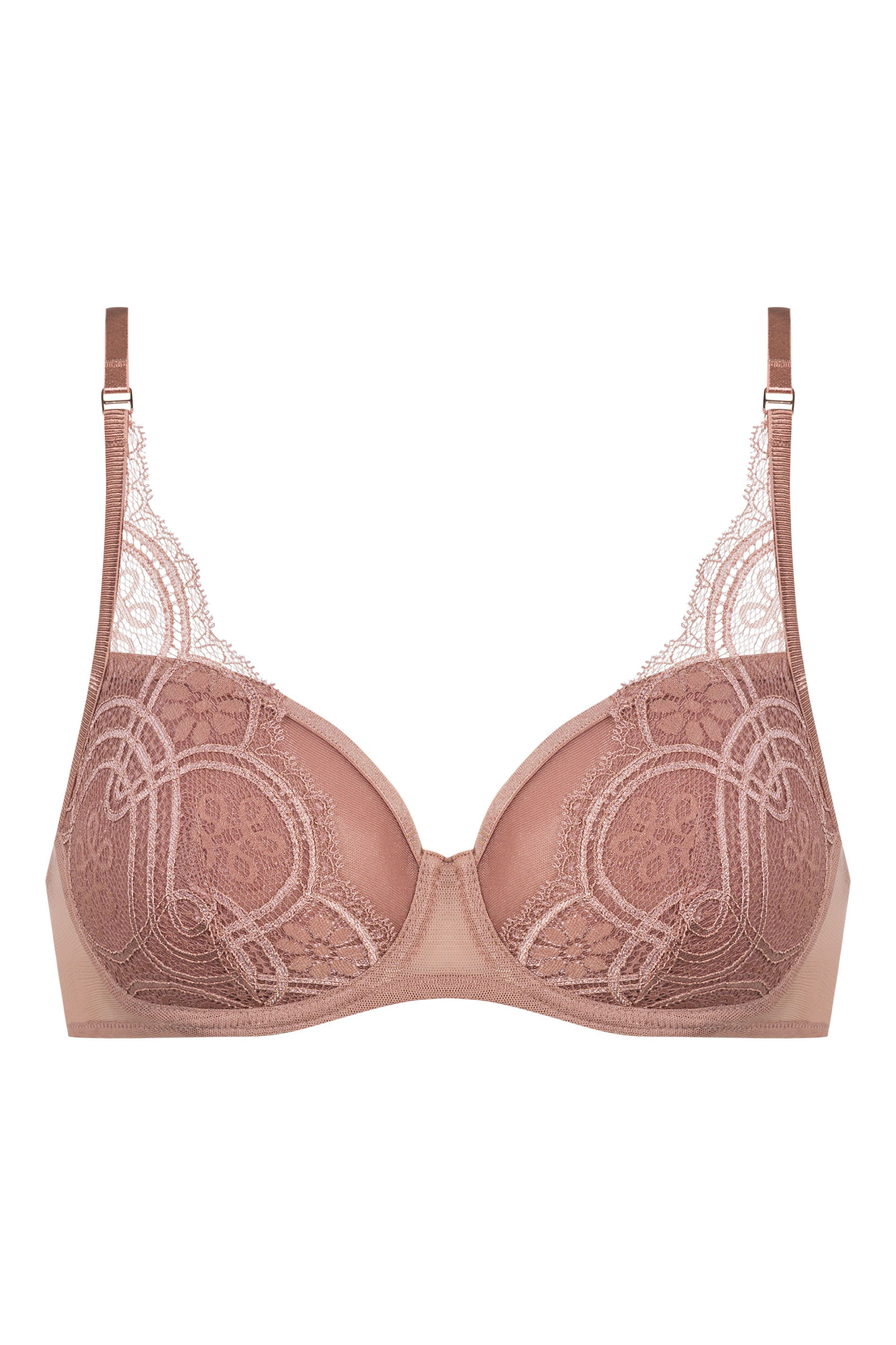 Spacer bra, Half Cup Serie Stunning Colour brown