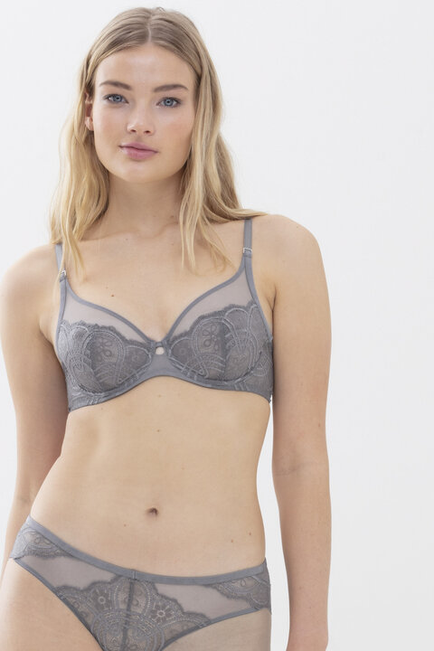 Underwire bra Lovely Grey Serie Stunning Front View | mey®