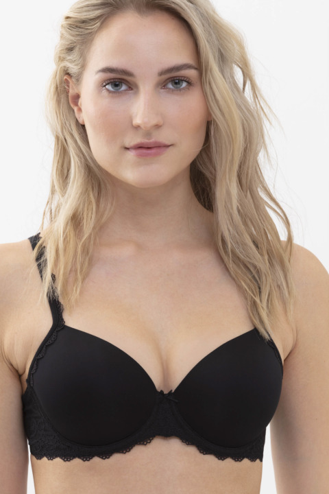 Cup bra Black Serie Amorous Front View | mey®