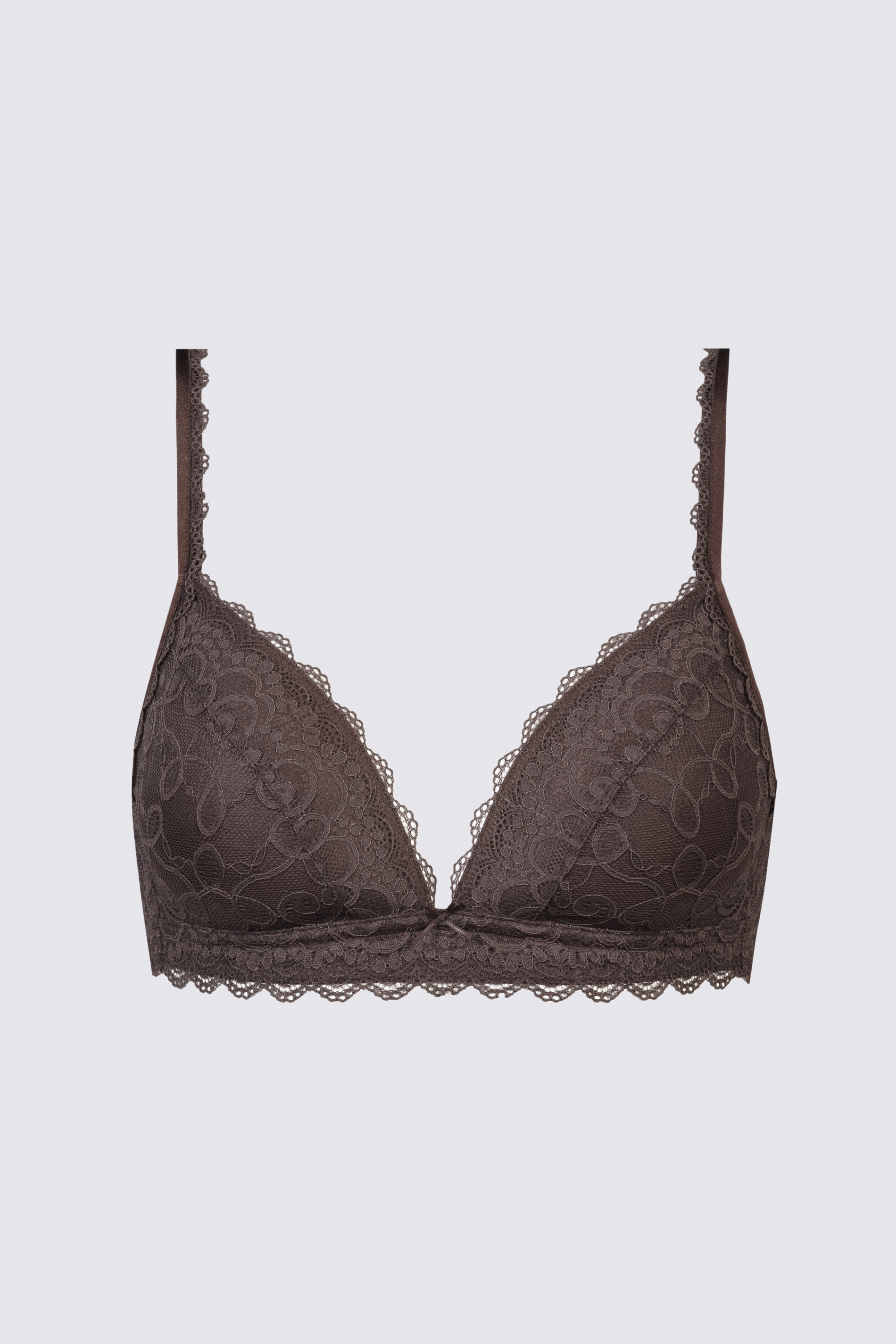 Soft spacer bra Liquorice Brown Serie Amorous Cut Out | mey®