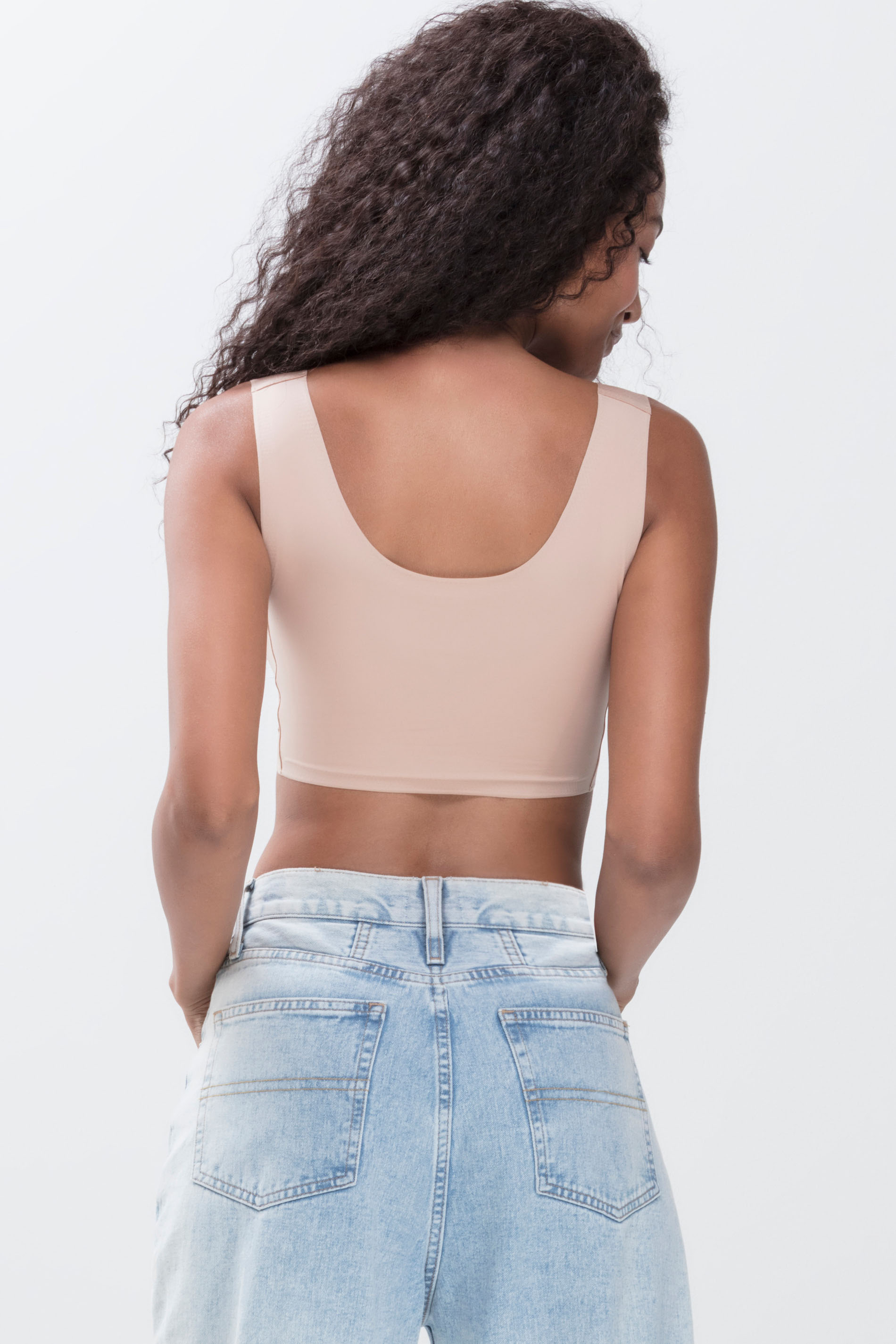 Bustier Cream Tan Serie Pure Second me Rear View | mey®