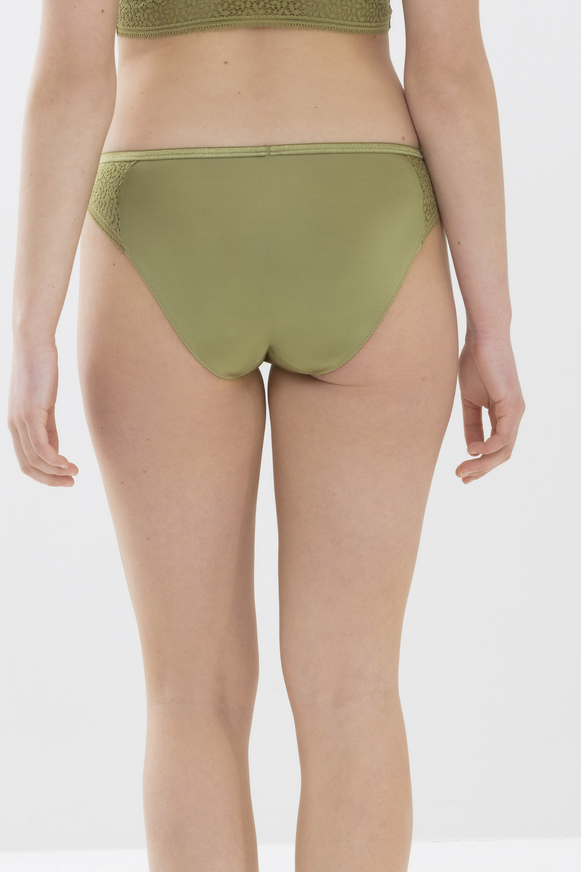 Mini briefs Tuscan Green Serie Poetry Iconic Rear View | mey®
