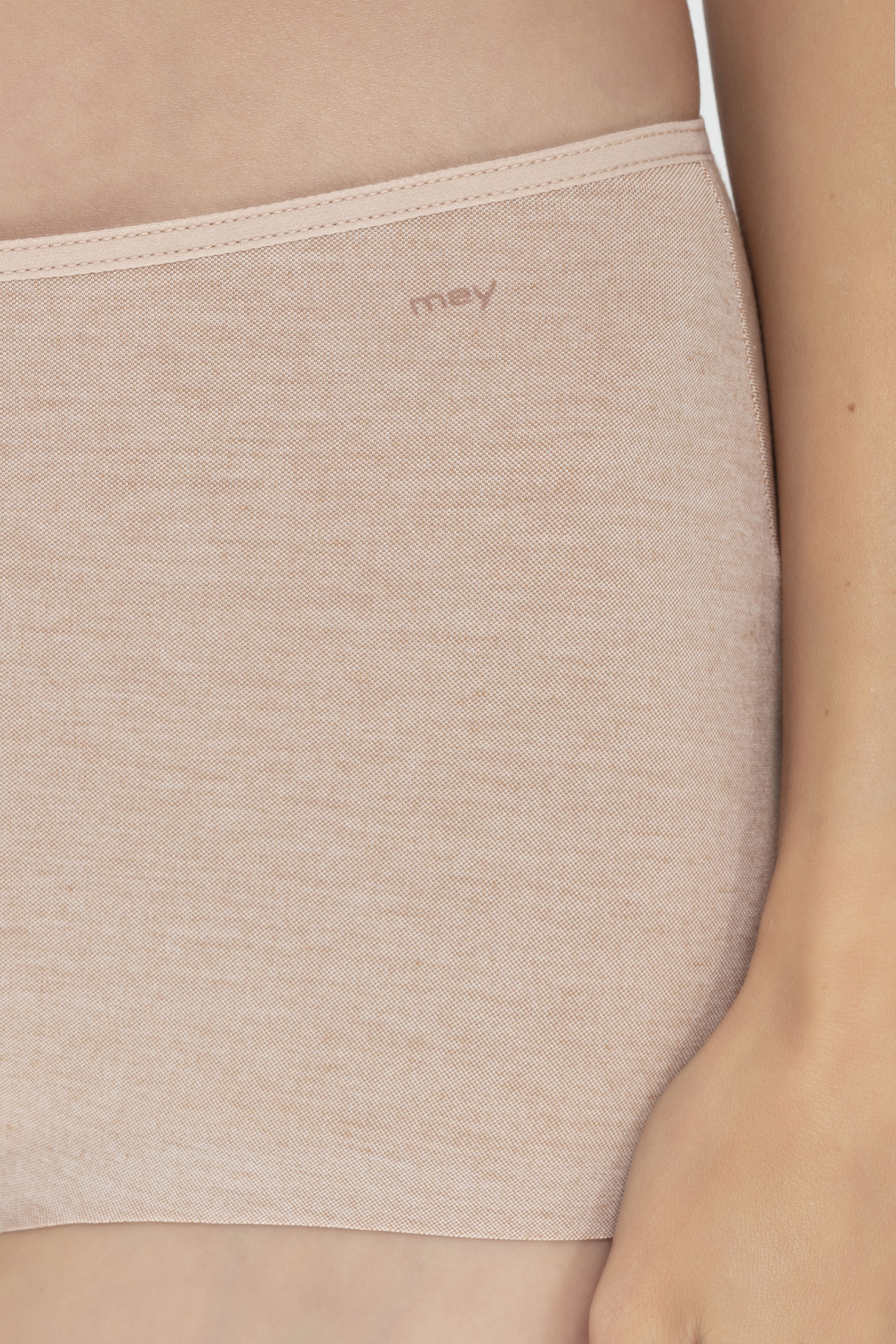Panty Cream Tan Melange Serie Easy Cotton Detailweergave 01 | mey®