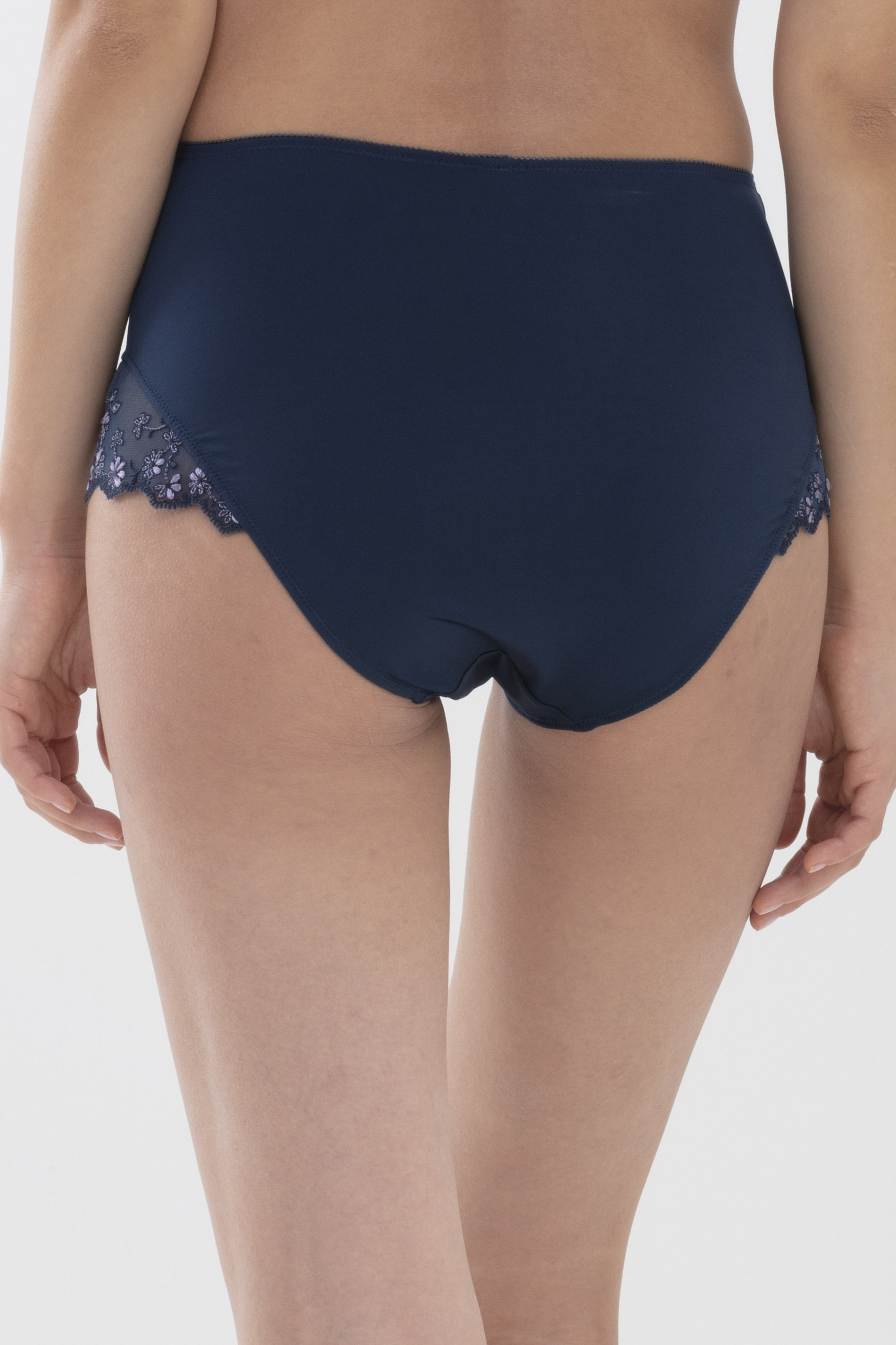 High-waisted briefs Ink Blue Serie Delightful Rear View | mey®