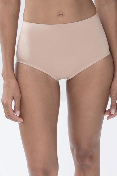 High-waisted briefs Cream Tan Serie Pure Second me Front View | mey®