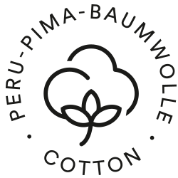 Icon für Peru-Pima Baumwolle, Baumwollblüte mit Stil und drei Blättern | mey®