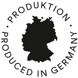 symbool voor Made in Germany: Kaart van Duitsland in zwart