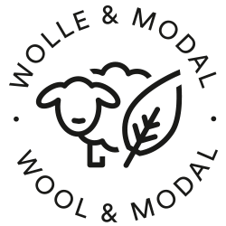 symbool voor wol & modal: schaap en blad gecombineerd | mey® 