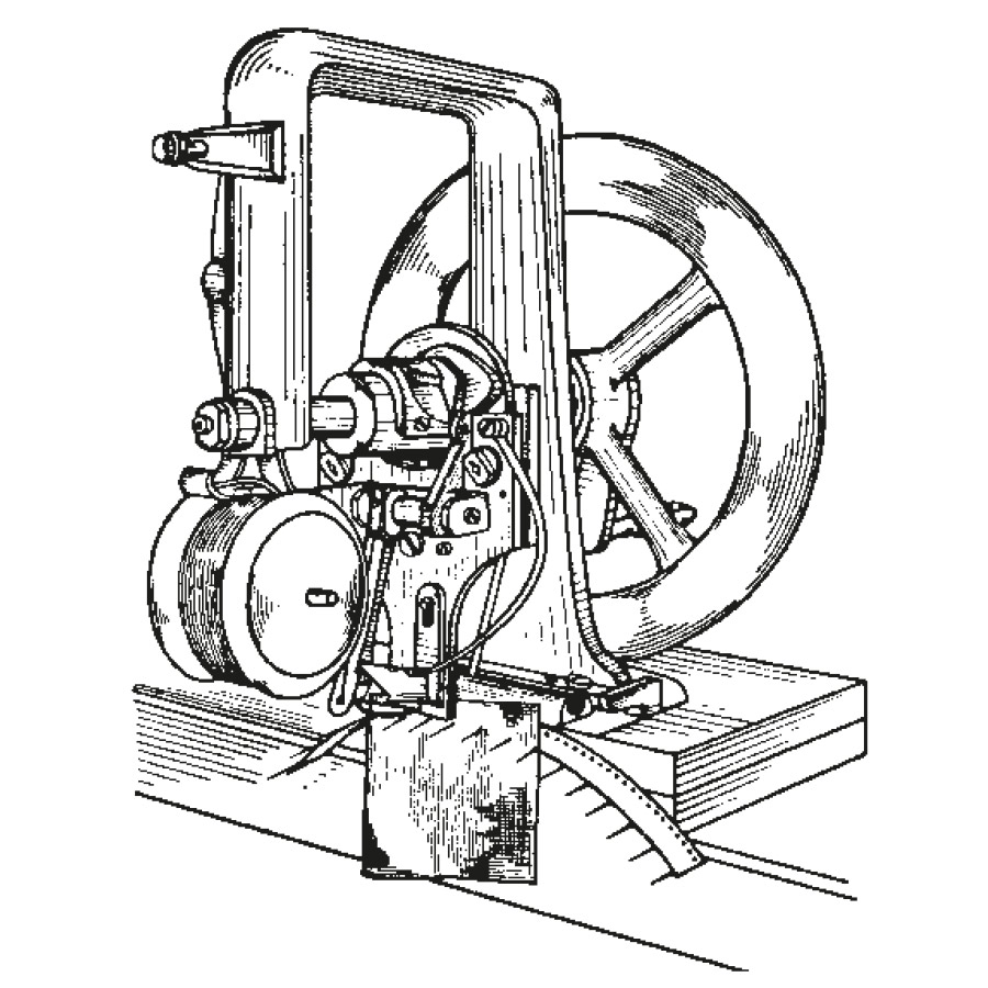 Sketch of the Elias Howe sewing machine | mey®