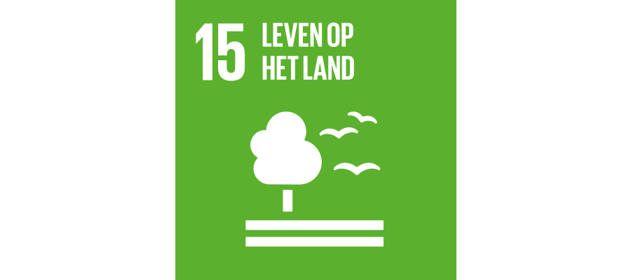 Symbol SDG Nr 15 leven op het land | mey®