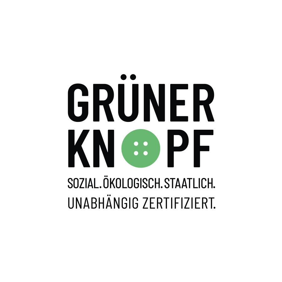 Certification seal of the “Grüne Knopf” | mey®