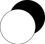 serie Exquisite, ronde cirkels in de kleuren zwart en Cream Tan | mey®