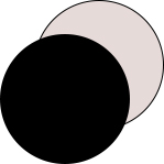 serie Noblesse voor dames, ronde cirkels in de kleuren zwart en nude | mey®