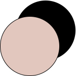 serie Superfine Organic, cirkels in de kleuren bailey en zwart | mey®