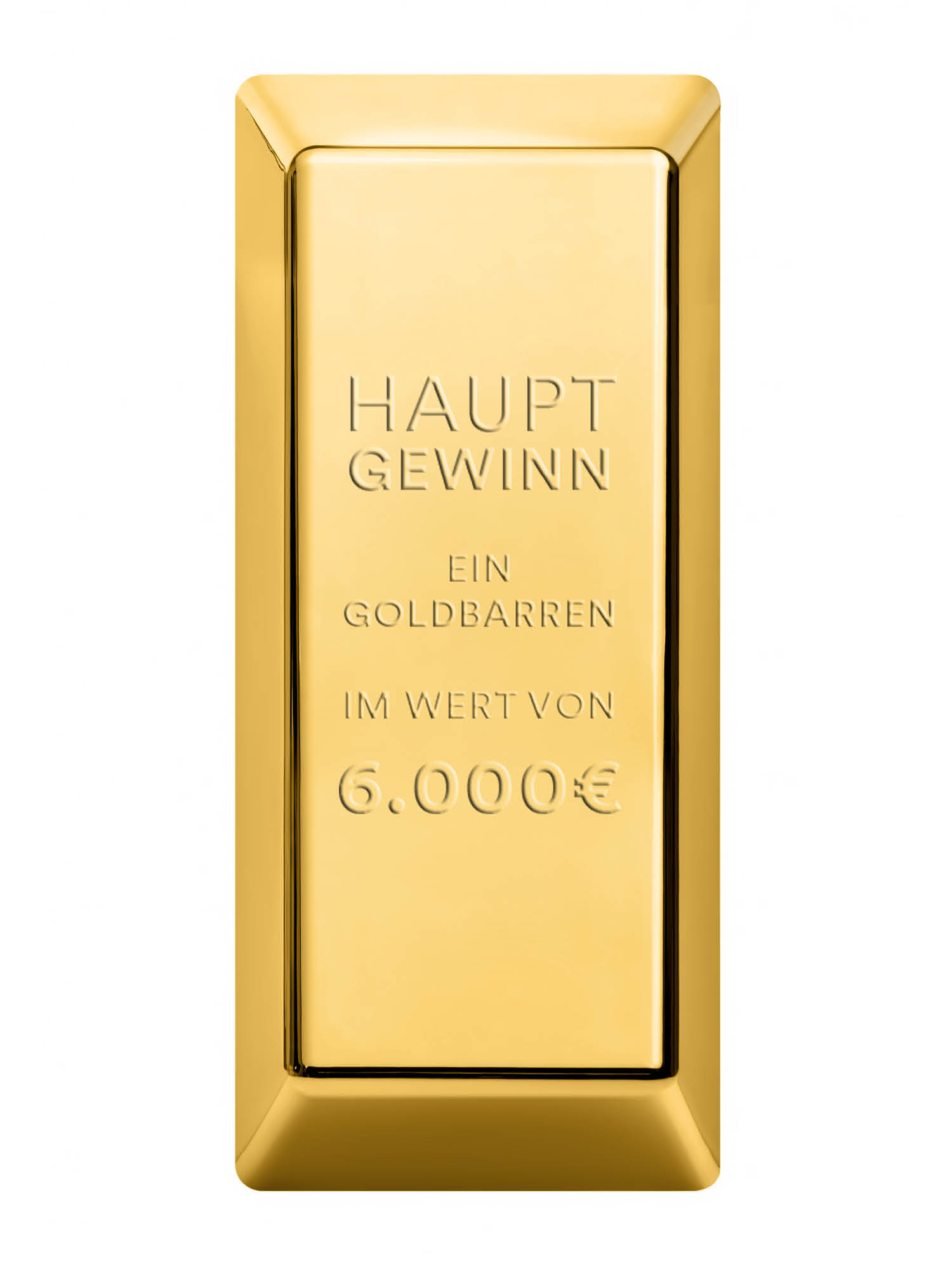 Hauptgewinn: Ein Goldbarren im Wert von 6.000€ | mey®