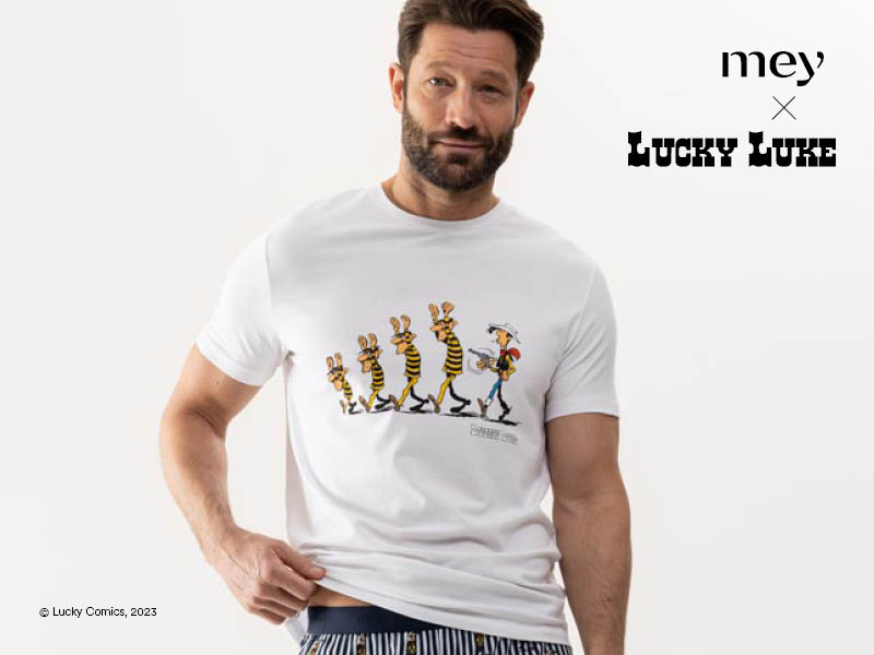 mey x Lucky Luke Nachtwäsche für Herren | mey®